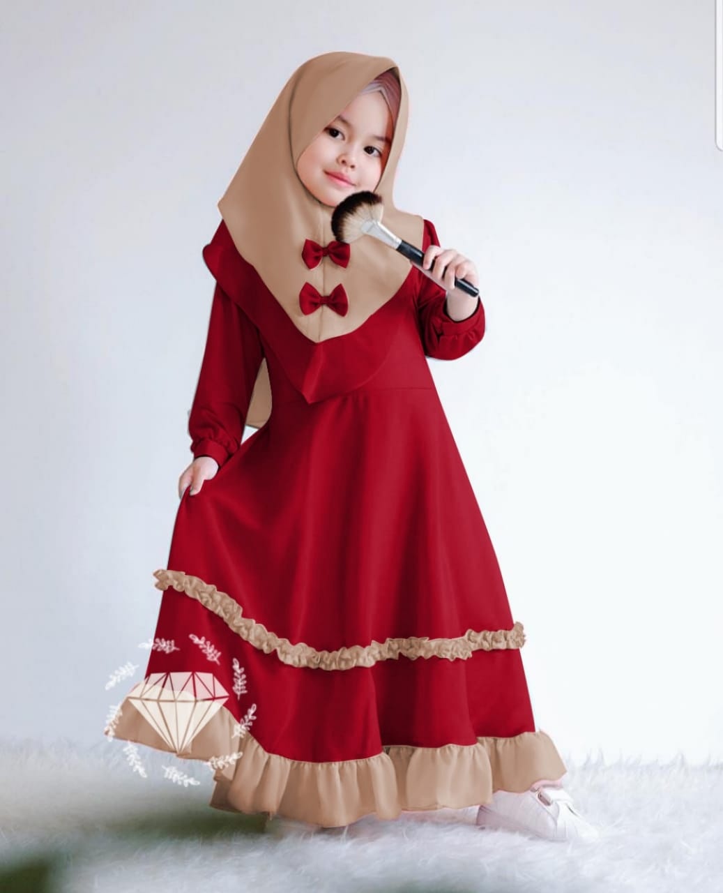 Baju Muslim Busana Muslimah Maxy Gamis Kaftan Dan Hijab Fashion