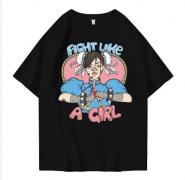 Hi VABA Oversized Fight Like A Girl Tshirt | Kaos Streetwear Unisex Tee