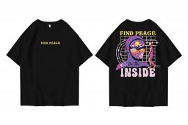 Hi VABA Oversized Find Peace Inside Tshirt | Kaos Streetwear Unisex Tee