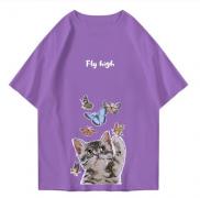 Hi VABA Oversized Cat Fly High Tshirt | Kaos Streetwear Unisex Tee