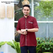 Cp family catur(kemeja ayah) maroon