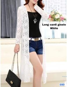Long cardi gisele white