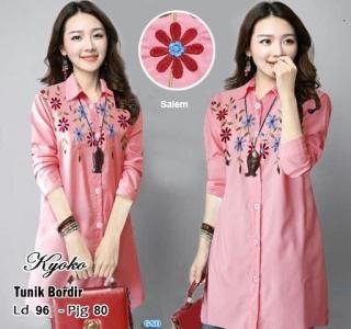 Tunik Yoko Bordir  maroon