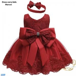 Dress corry kids maroon