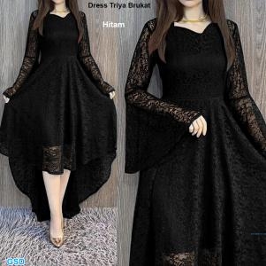 Dress Trisya Brukat Dusty