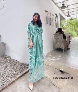 Kaftan Brukat 814# hitam