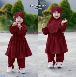 Set yostia kids Maroon