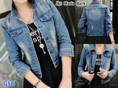 Jaket mada dark blue