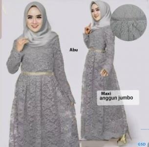 Maxi anggun jumbo abu