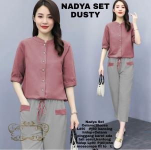 Nadya Set Maroon