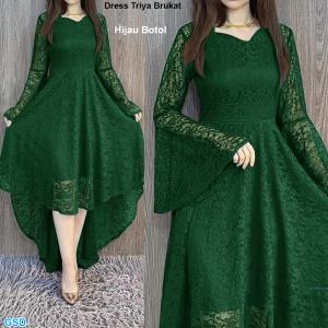 Dress Trisya Brukat Dusty