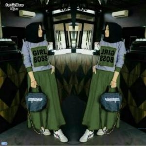 Set Girlboss kuning