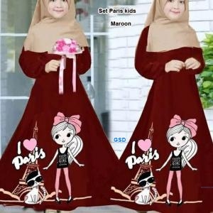 Set paris kids maroon