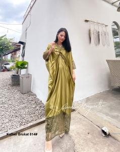 Kaftan Brukat 814# hitam