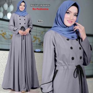 Maxi kancing baletoli maroon