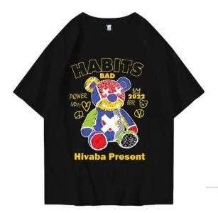 Hi VABA Oversized Hivaba s Bear Present Tshirt | Kaos Streetwear Unisex Tee