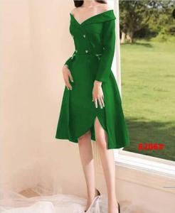 Dress import 8206 hijau