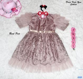 Dress Anak Yeni Coklat