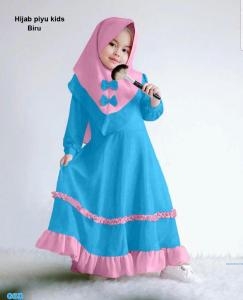 Hijab piyu kids biru