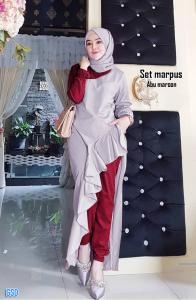 Set marpus abu kuning