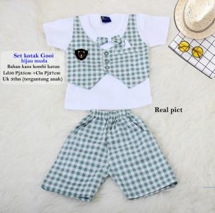 Set kotak gooi hijau muda