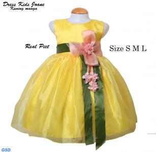 Dress Kids Joane kuning mangga