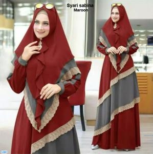 Syari sabina maroon