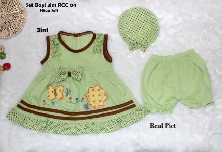 Set Bayi RCC04 3in1 hijau soft