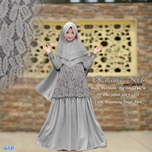 Rafania Kids Grey-syari raffa kids