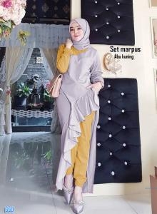 Set marpus abu kuning