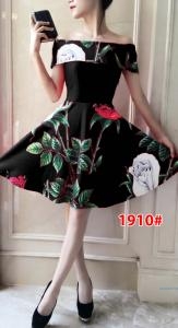 Dress import 1910 biru