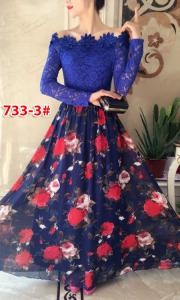 Longdress import 733-3 blue