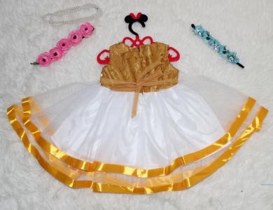 Dress Kids Isabel Brukat kuning