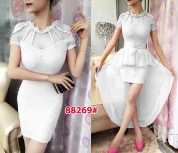 Mini dress import 88269 white