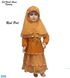 Set hijab Alona kuning