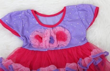 Dress kids peony ungu