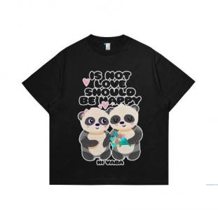 Hi VABA Oversized Happy Panda Tshirt | Kaos Streetwear Unisex Tee