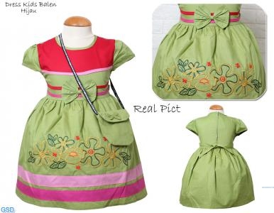 Dress Kids Balen Hijau
