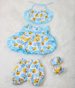 Set bayi boneka 4in1 biru