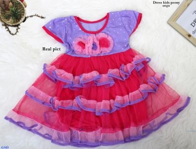 Dress kids peony ungu