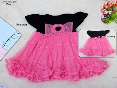 Dress kids quisi pink