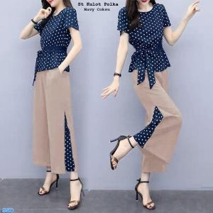 St Kulot polka navy
