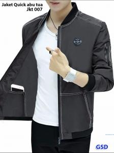 Jaket Quick abu tua-jkt 007