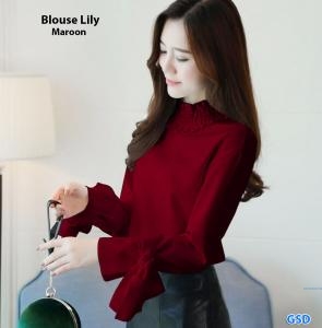Blouse lily maroon
