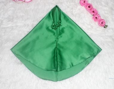 Set Gamis Anak Amina Hijau