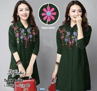 Tunik Yoko Bordir  maroon