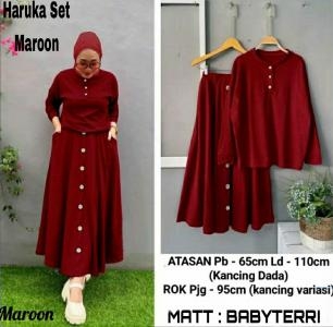Haruka Set Maroon
