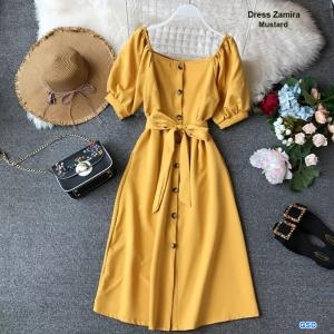 Dress zamira mustard
