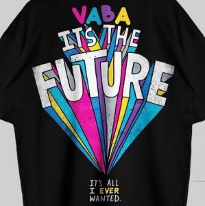 VABA its The Future Oversized Tshirt | Kaos Streetwear Unisex Tee
