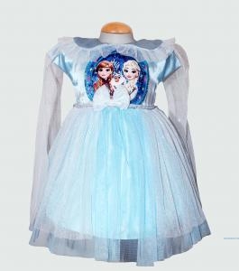 Dress Kids Fozen Biru